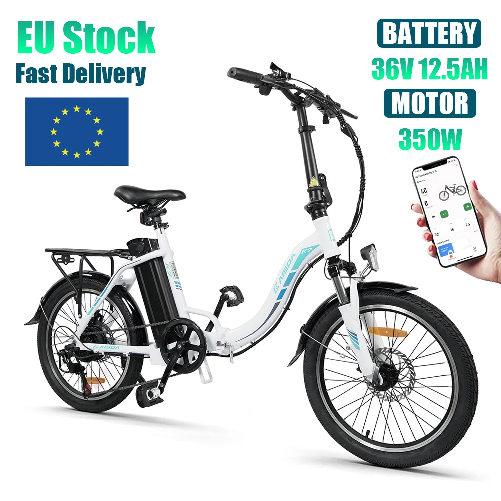 SAMEBIKE E-Bike JG20 Faltbares Elektrofahrrad 36V 350W 10AH Batterie 7 speed