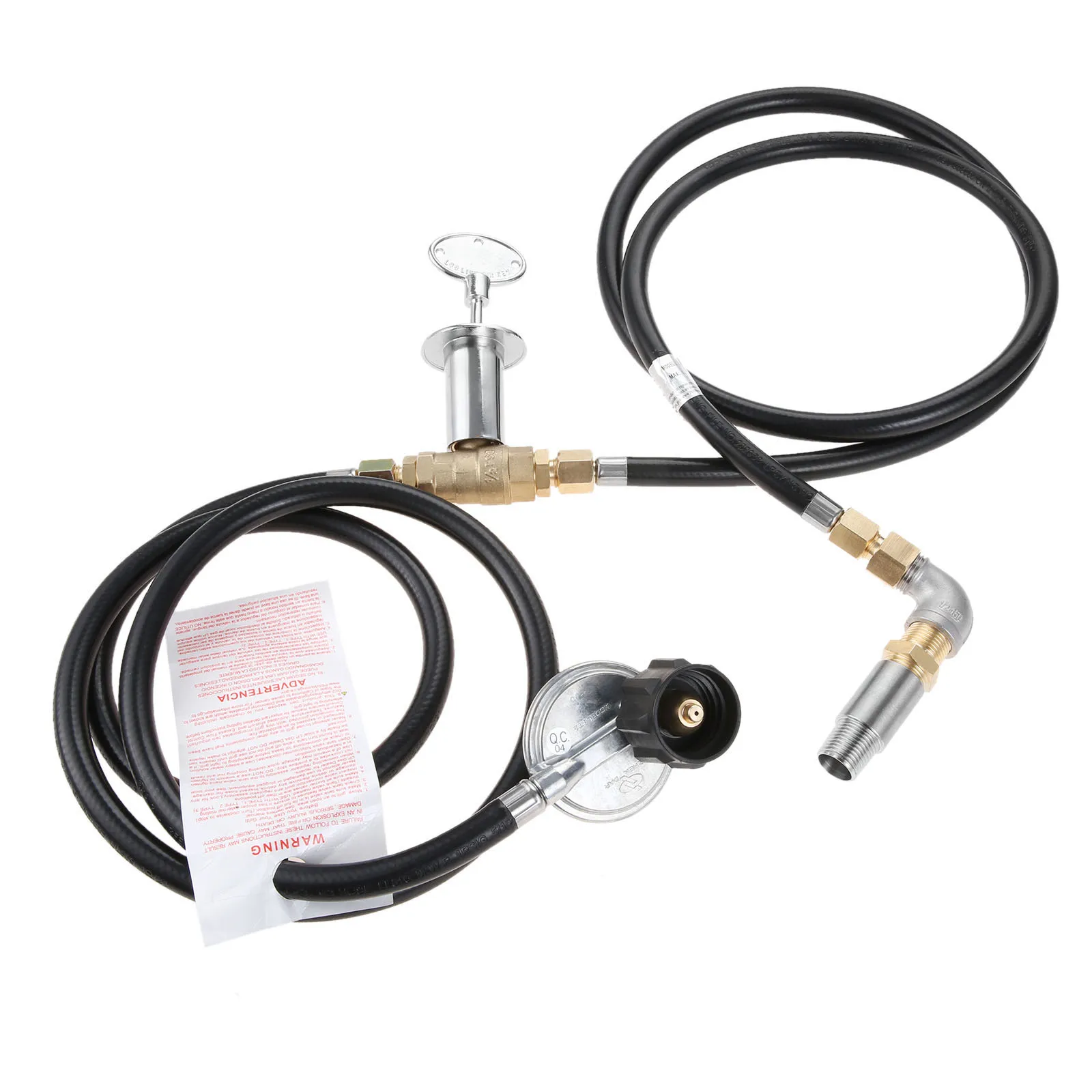Fire Ring Burner Valve Assembly 12 inch Stainless Steel Fire Pit Installation Kit for Propane Gas Pit Outdoor Fireplaces