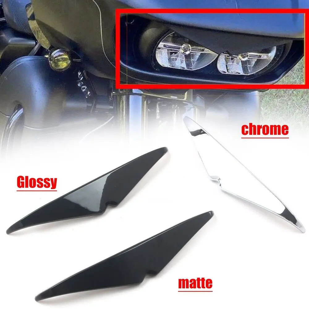 

ABS Headlamp Headlight Eyebrow Eyelid Trim For Harley Road Glide FLTRX FLTRU