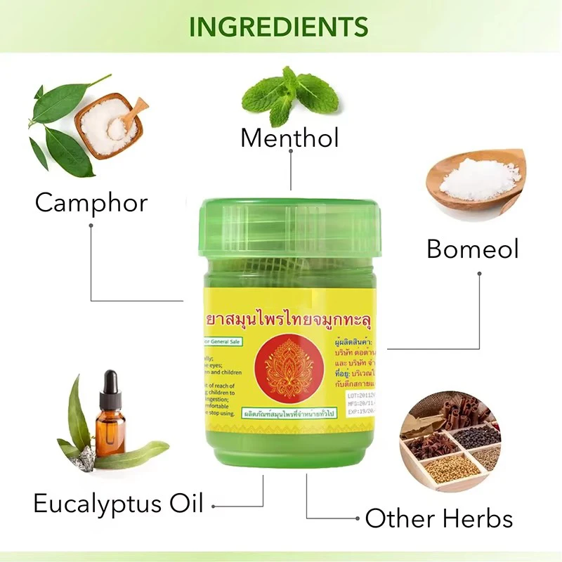 Nasal Inhaler Thai Herbal Inhalant Traditional Nose flow carsick refreshing Essences