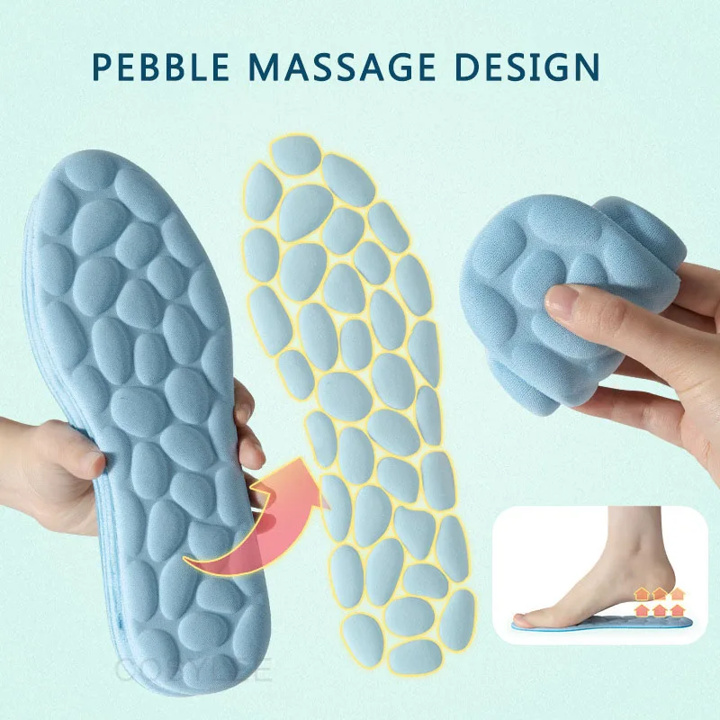 Massage Memory Foam Sko Sål Åndbar Pude Sport Løb For Fødder Ortopædiske indlægssåler_voghion.com