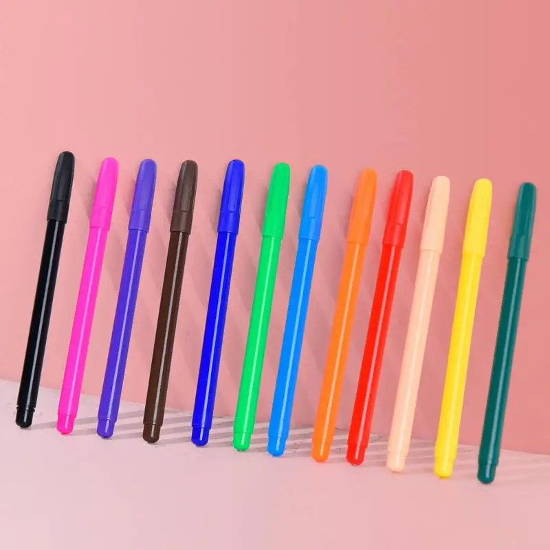 Edible Food Coloring Pens 12 Colors DIY Double Sided Fine and Thick Tip
