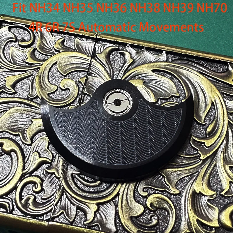 Customized Automatic Hammer Rose Gold Black Blue Silver Gold Watch Rotor Parts