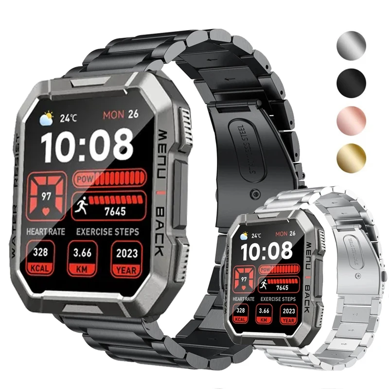 Cinturino Per Cinturino Dell'Orologio Per Cinturino In Acciaio Inossidabile Blackview W60 Smartwatch Per Cinturino In Metallo Correa Blackview W60