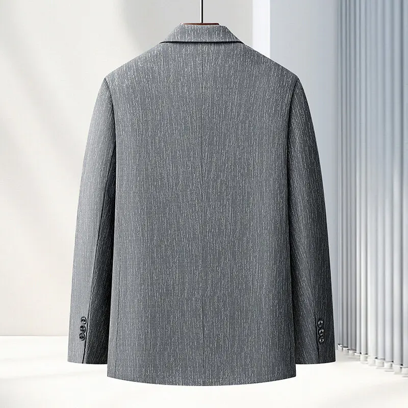 spring burst new classic striped pattern business casual handsome single west top high quality men's clothing