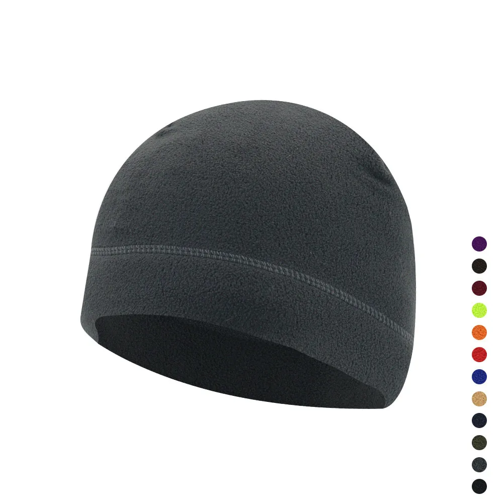 

2023 New Unisex Windproof Polar Fleece Warm Beanie Hat Cap Male Winter Ski Cycling Cap Hat for Women Skullies Hip Hop Hats