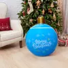 24 Inch PVC Inflatable Christmas Ball Outdoor Christmas Decorations Christmas Decorations Ball Holiday Yard Lawn Porch Decor 4
