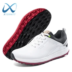 Men's Luxury Waterproof Golf Shoes Outdoor Comfortable Golf Sneakers Non-Slip Professional Golfer Footwear Golfing Sports Shoes