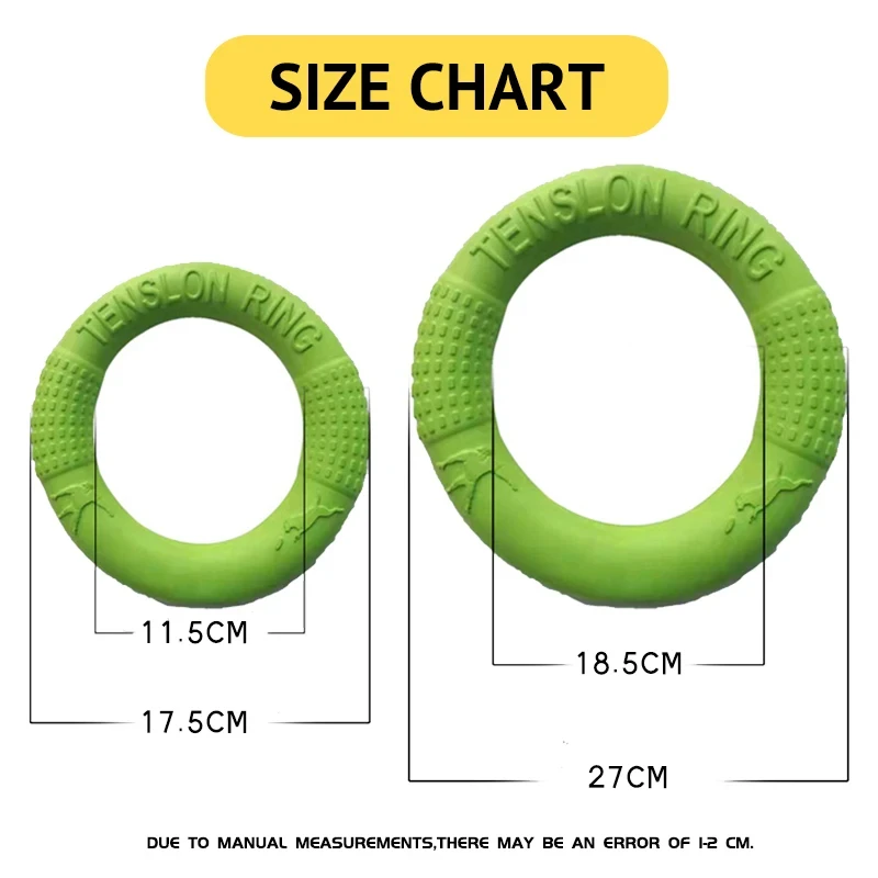 Floating Water Dog Toys Pet Flying Disk Training Ring Interactive Toy Puller Resistant Aggressive Chewing for Small Medium Dogs 6