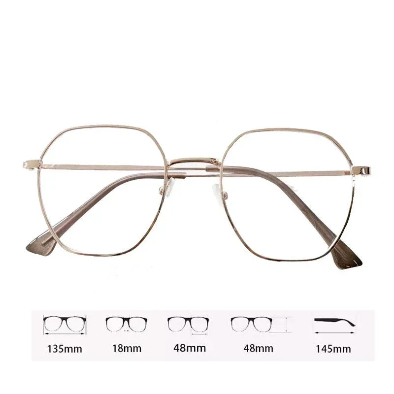 Ultra-Light Round Clear Lens Fashion Eyeglasses