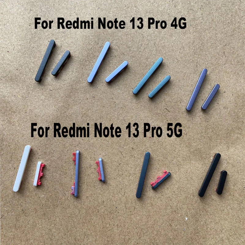 Side Button Buttons Power Volume Switch On Off Keys Replacement Repair Parts for Xiaomi Redmi Note 13 PRO 4G 5G
