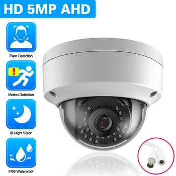 AHD CCTV 감시 카메라, 파손 방지 얼굴 울트라 HD 아날로그 카메라 모션 감지 야간 투시경 소형 돔 보안 카메라