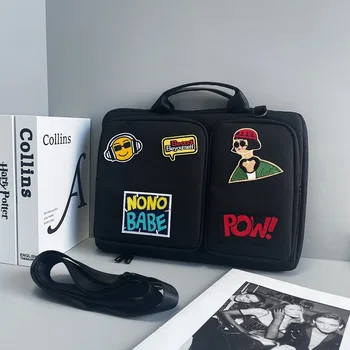 Borsa per computer antigoccia e ammortizzante, borsa a tracolla per laptop portatile adatta per MacBook 13.3/14/15.6/16 pollici borsa per laptop