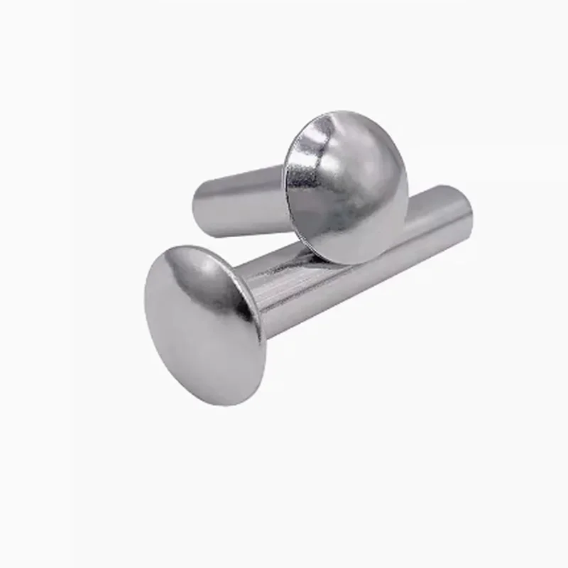 304 stainless steel semi-hollow rivet flat round head semi-hollow core hollow nail hollow round head M1.5M2-M2.5