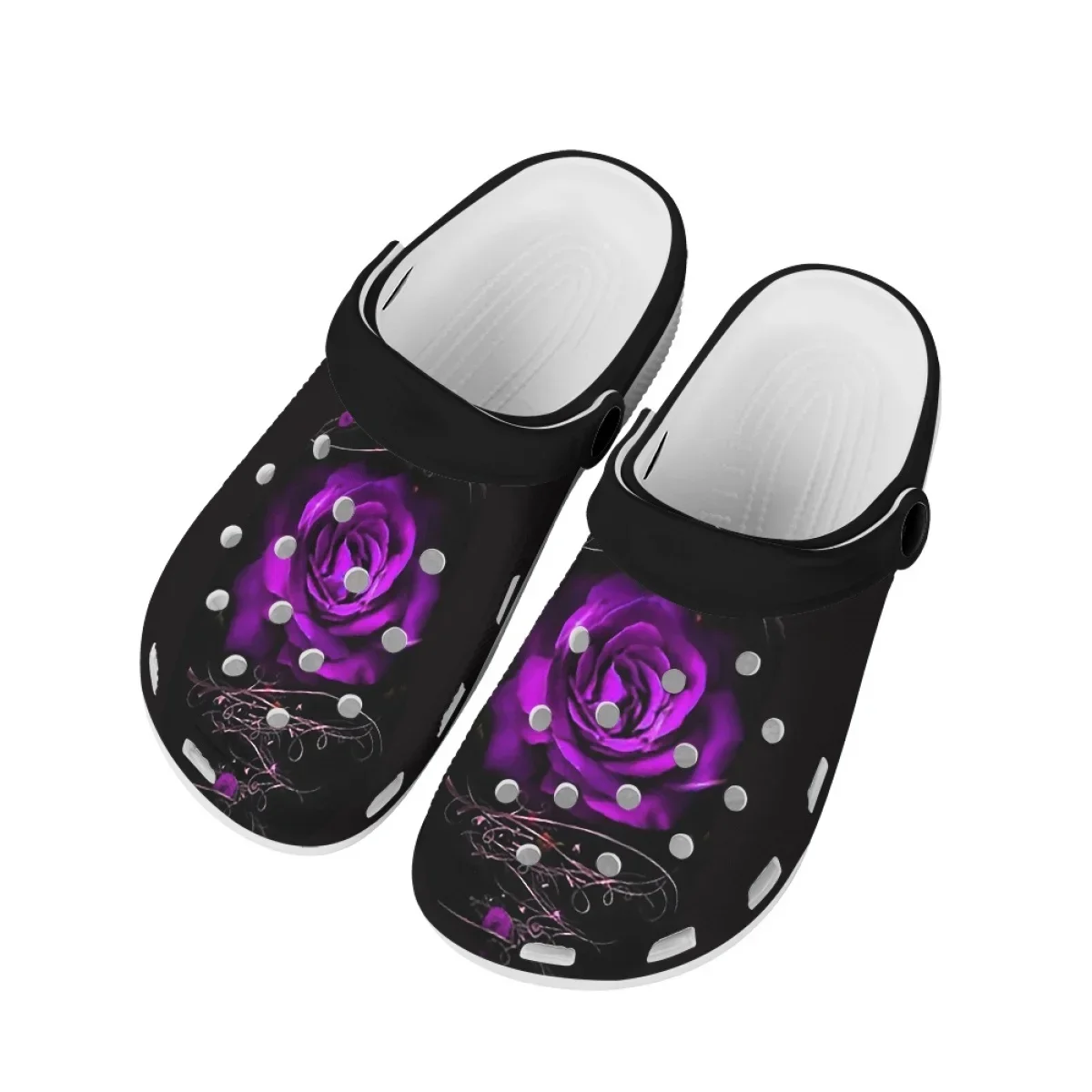 Slippers Women 3D Rose Designer Fashion Ladies Sandals Lightweight Non-slip Flat Slides For Home Travel Zapatos Planos