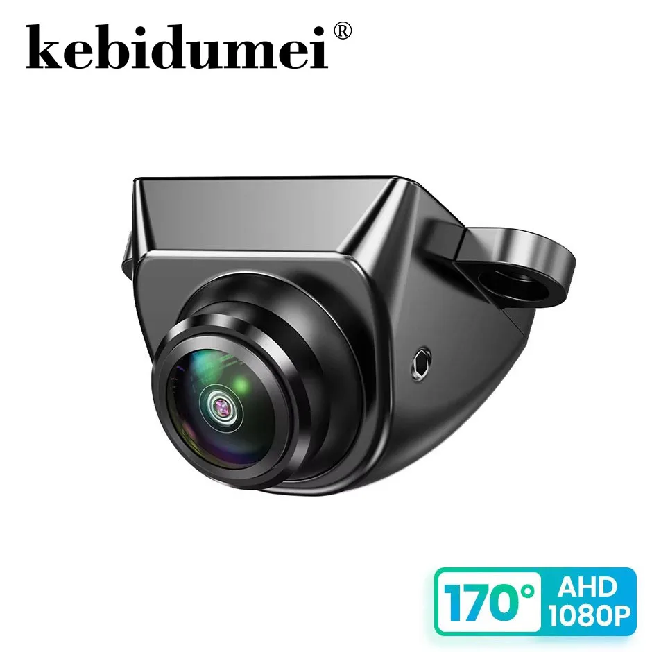 Telecamera posteriore per auto 170 AHD 1080P Fisheye con lente dorata Full HD, visione notturna, telecamere di retromarcia e anteriori per DVR.