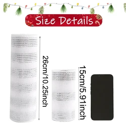 Festive Christmas Mesh Ribbon for DIY Wreaths and Holiday Decorations (11)