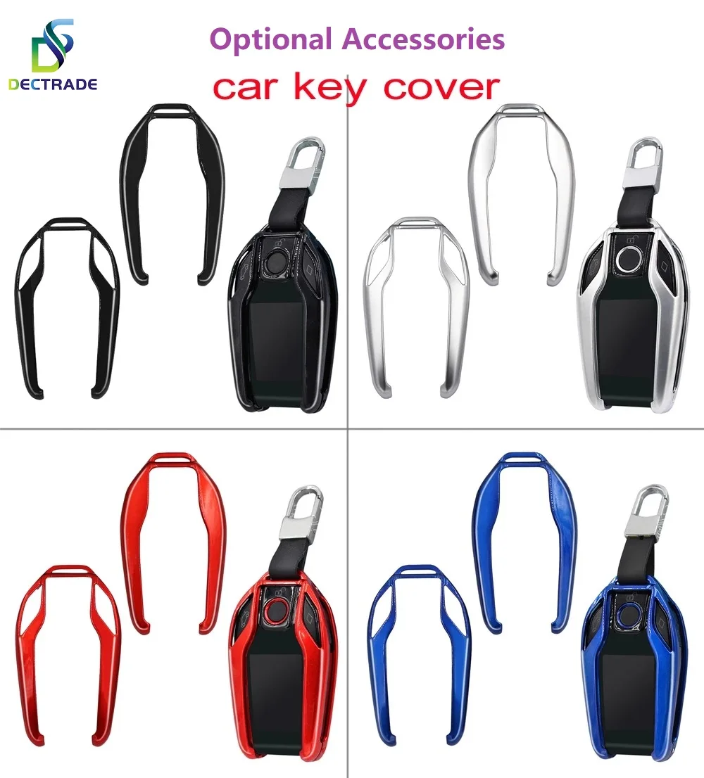 4 Colors BMW i8 Style Smart Remote Car Key Fob Case Cover Set Shell Ring Chain For CF400 CF500 CF618 K600 TK800 Series