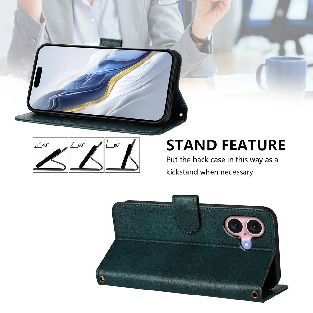 Vintage-Style Leather Phone Wallet Case Cover