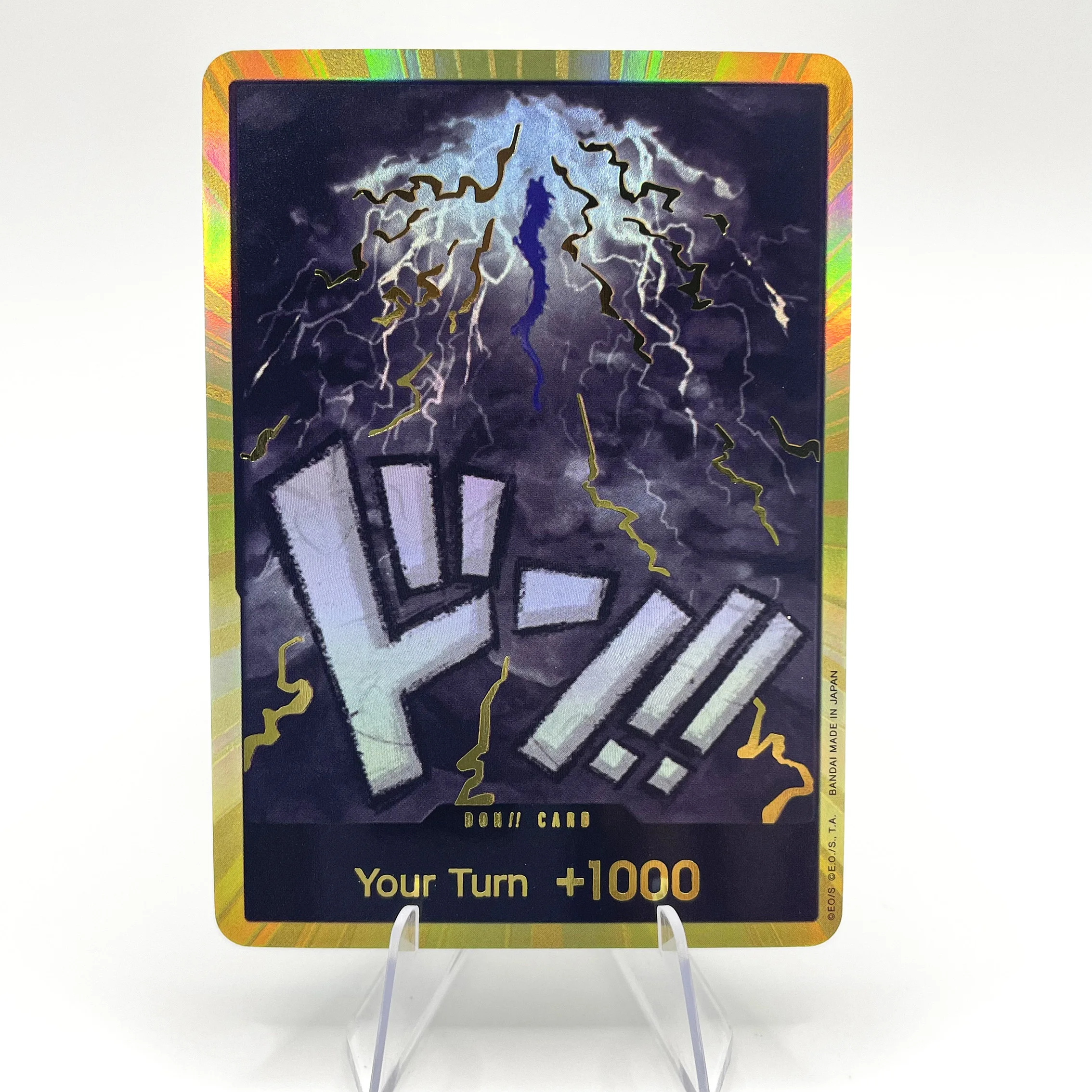 10PCS ONE PIECE The Best Gold Frame Don!! Cards ACE/ENEL