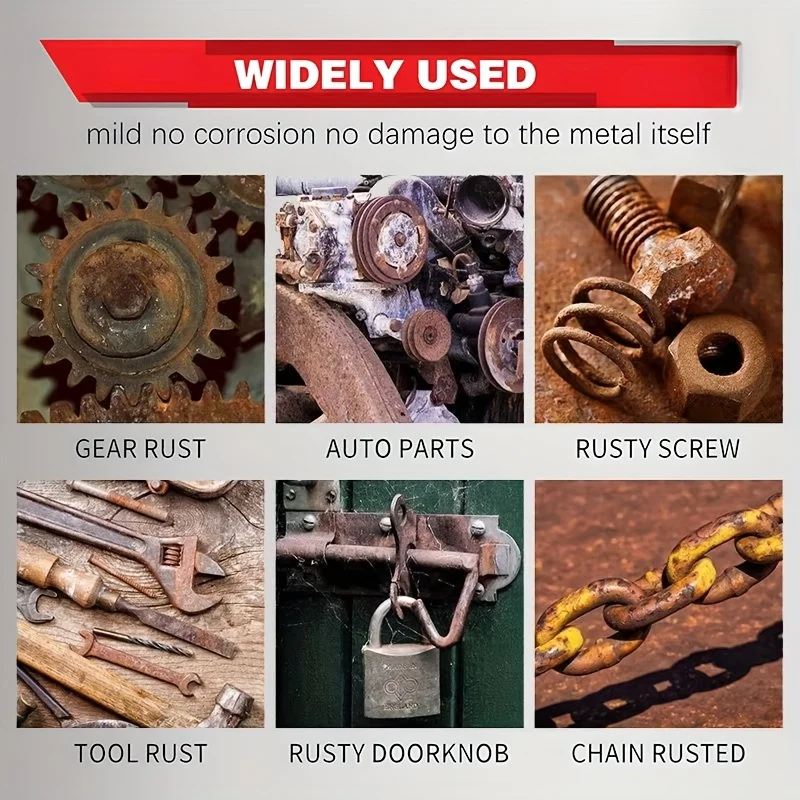 Car Chassis Rust Remover Multi-Functional for Iron Metal Surfaces Maintenance and Repair Removes Iron Oxide Provides Protection