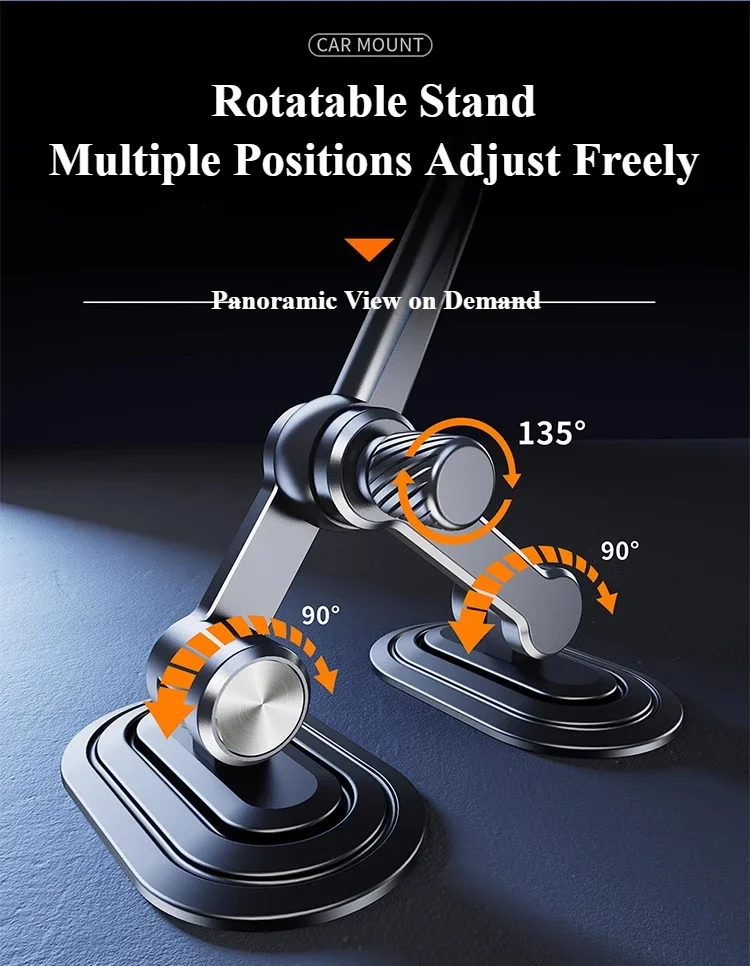 Eary Car Phone Holder Stand Mount Dashboard Arch Bridge Stable Base Angle Adjustable Universal for 4.7-7.2 inch iPhone Samsung