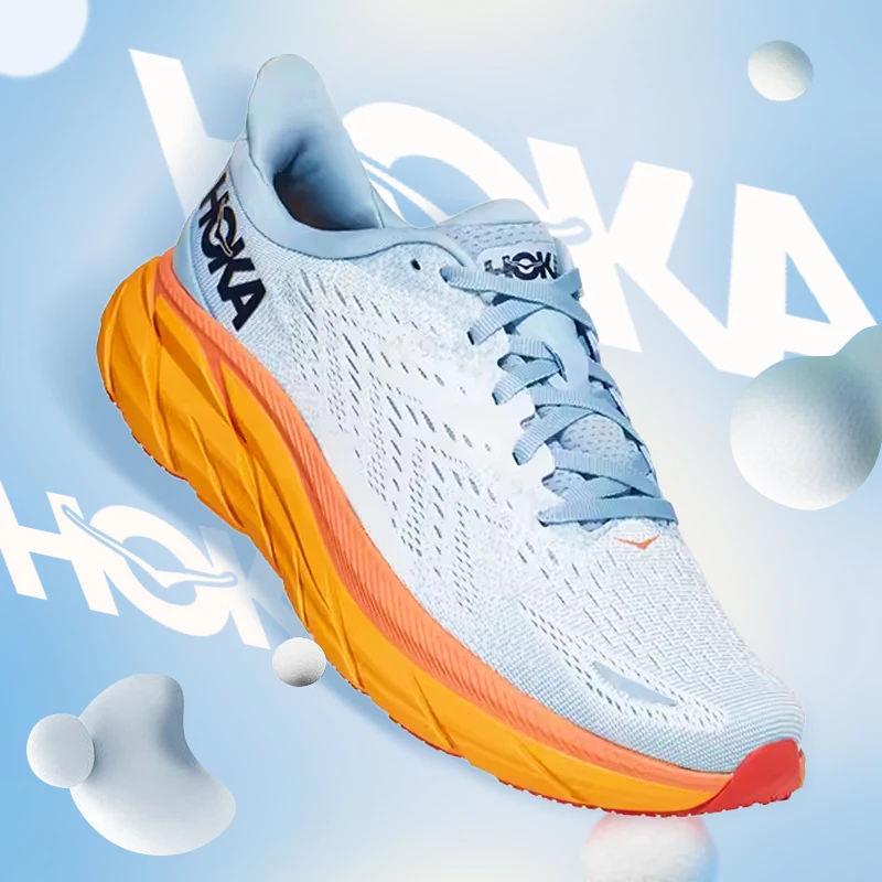 

Hoka Clifton 8 Running Shoes Men's and Women's Lightweight Cushioning Marathon Absorption Highway Trainer Sneakers