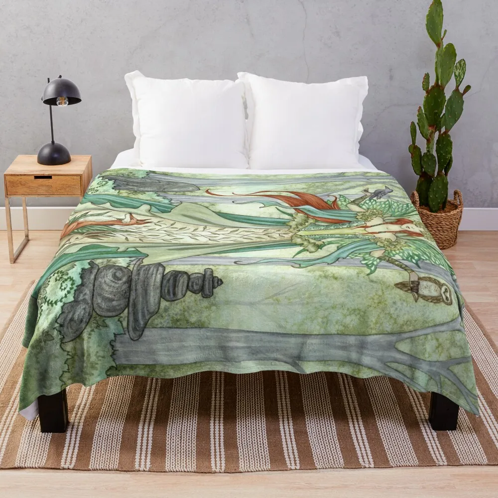 The Caretaker Throw Blanket Hairy Travel Blankets