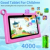BDF Children's tablet New 7 Inch Google Learning Education Games Tablets Quad Core 4GB RAM 64GB ROM WiFi Bluetooth Dual Cameras 4