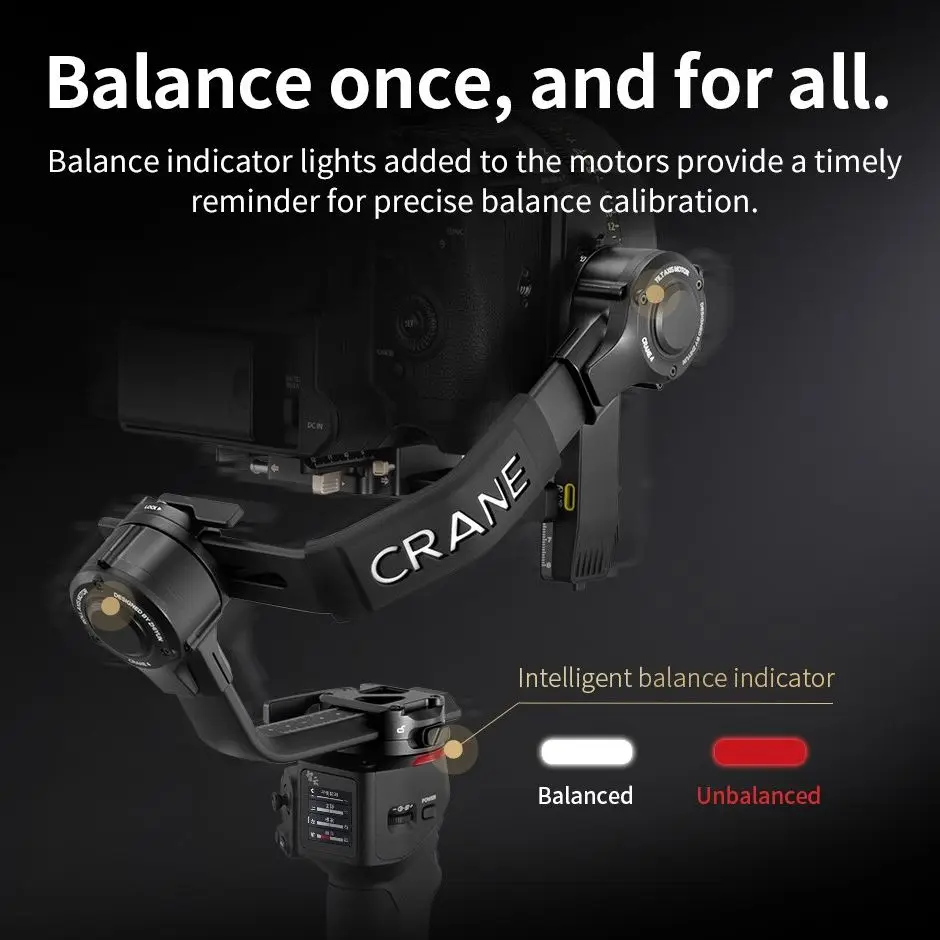 ZHIYUN Official Crane 3-axis Handheld Gimbal Camera Stabilizer