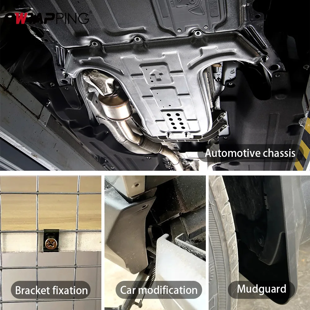Metal Fastener Clips Car Metal Screws U-nut Clips For Car Bonnet Panels Splash Guard Bumpers Fixing Device Rivets