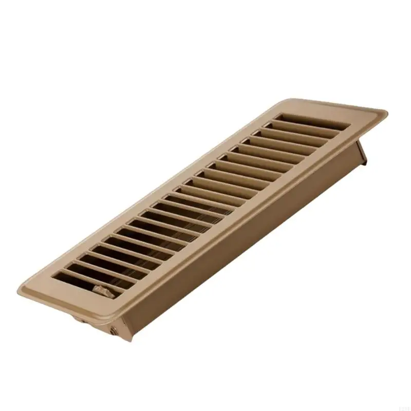 E28F Floor Register Heavy Duty Metal Vent Grille with Adjustable airflows Walkable Floor Vent Covers Robusts Steel Designs
