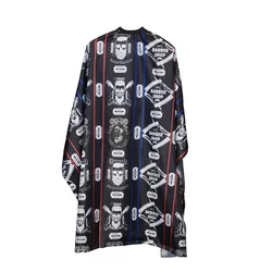 Waterproof Retro Hairdressing and Barber Cape with Professional Salon Apron Design (Retro Blade Style)