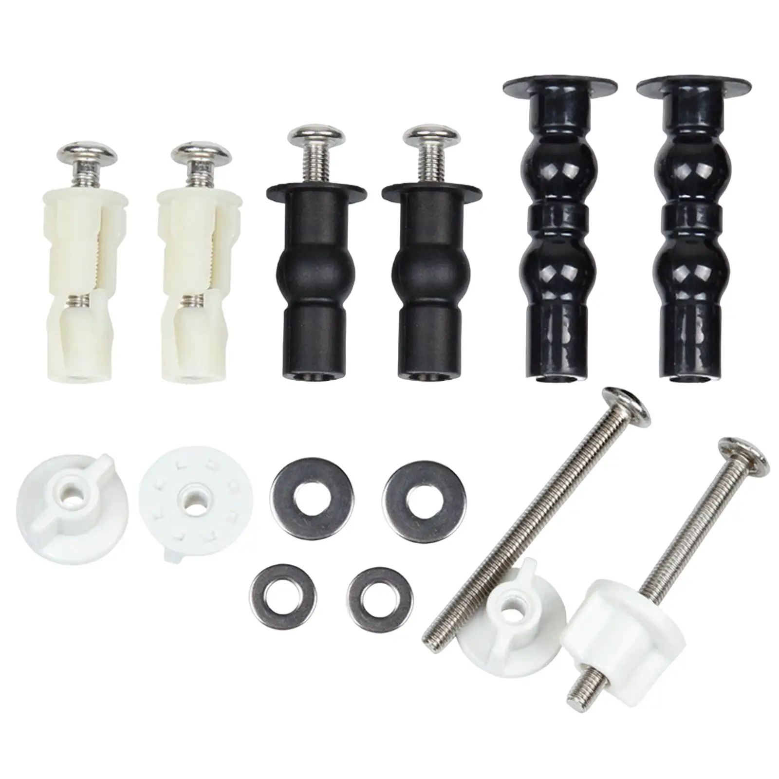 Universal Toilet Seats Screws Bolts Fixtures Tightening Kit Toilet Seat Fixings Expanding Nuts Screws Mount