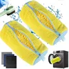 2/3PCS Shoe Washing Machine Bag with Liquid Shoe Brush Set Durable Laundry Shoe Bag and Soft Bristle Clean Brush for All Shoes 2