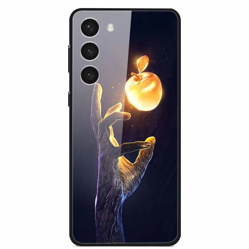 Premium Tempered Glass Case with Space-Themed Design and Enhanced Bumpers