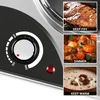 CUSIMAX Double Burners, 1800W Electric Hot Plate for Cooking Double Countertop Burner Portable Cast Iron Hot Plates 4