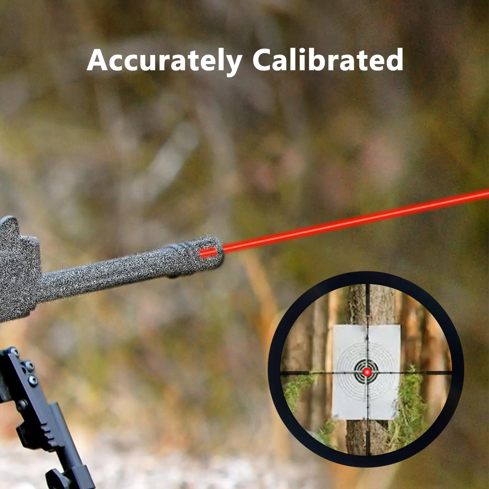 CVLIFE Bore Sight Laser 223 5.56mm Red Laser Bore Sighter with Batteries