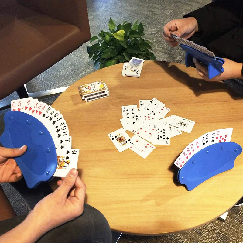 Porta Carte da Gioco per Bambini e Anziani, Supporto per Carte a Mani Libere per Giochi di Carte, Feste di Poker, Serate di Gioco in Famiglia - immagine 6