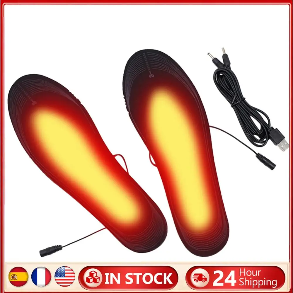 Electric Heated Insoles for Winter Camping Hiking
