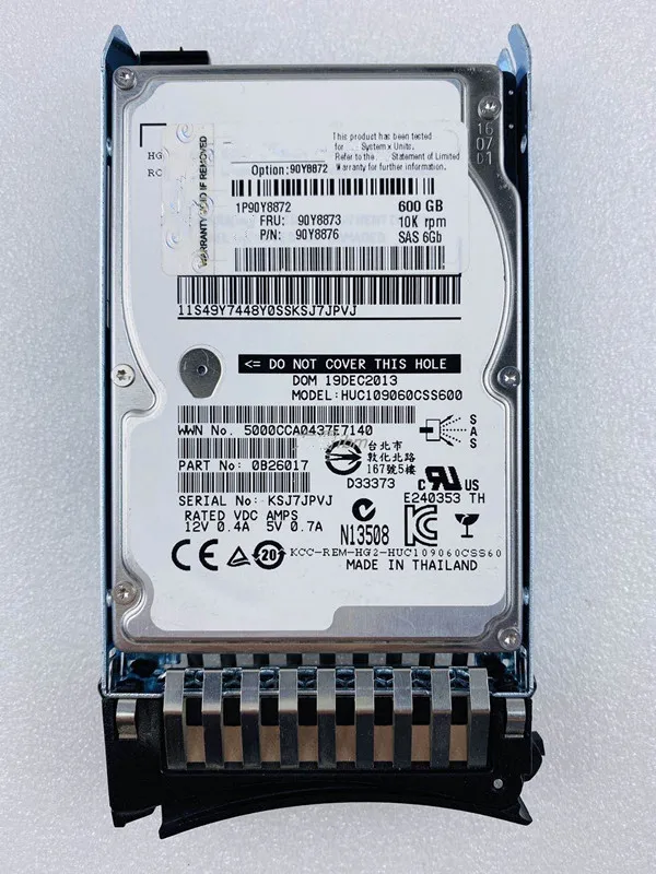 

Жесткий диск 90Y8872 90Y8873 90Y8874 90Y8876 600 ГБ 10K 6G 2,5 SAS G2HS HDD