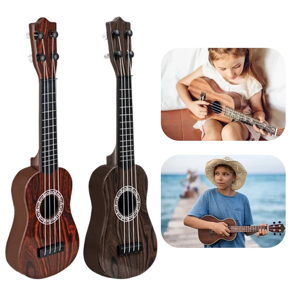 Children Ukulele Guitar Toy 41/25cm Can Be Used To Play Elementary Instruments With Paddles Simulating Music Toys Holiday Gifts ukulele set