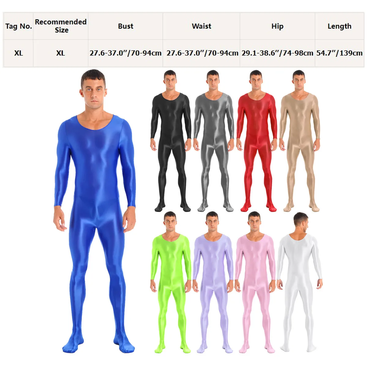 Mens Spandex Zentail Suit Sleeveless Full Body Shapwear Footed