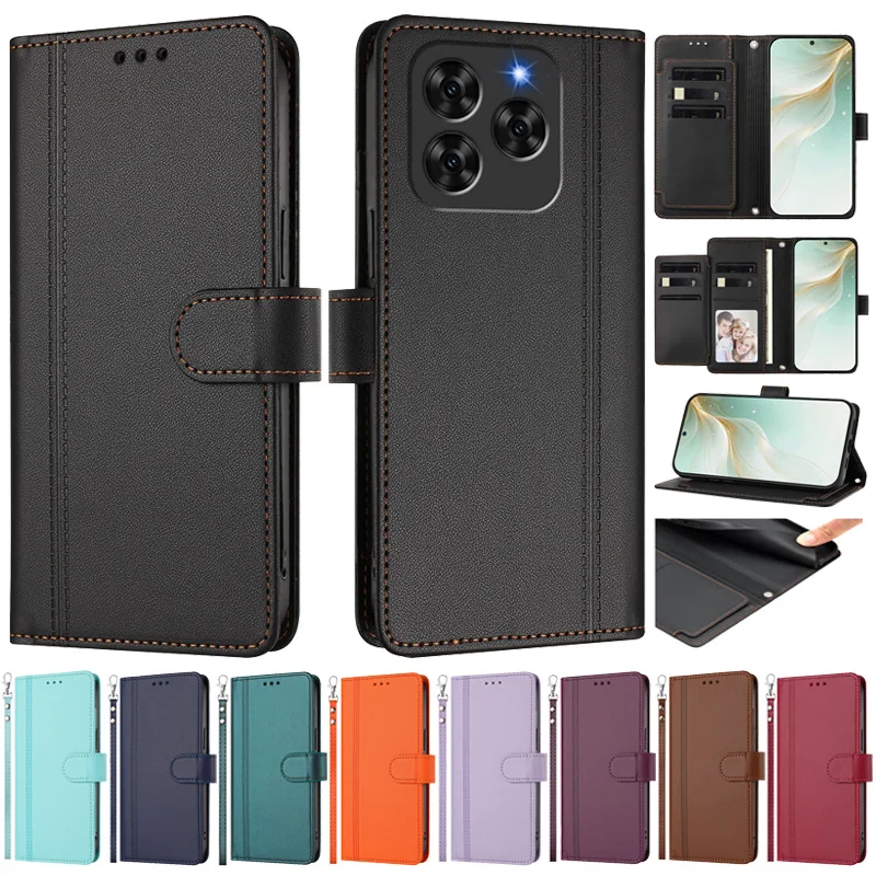 Luxury Leather Flip Case with Multi 9-Card Wallet Holder Cover