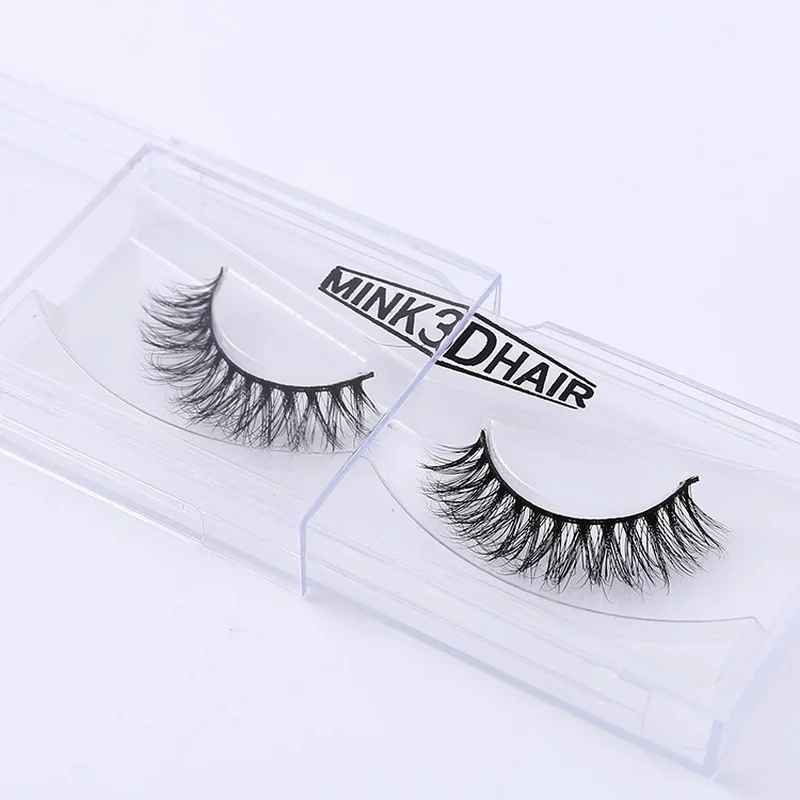 Eyelashes Real Mink Handmade Crossing Lashes Individual Strip Thick 3D Mink Lash Fake Eyelashesmakeup DOCOCER A14