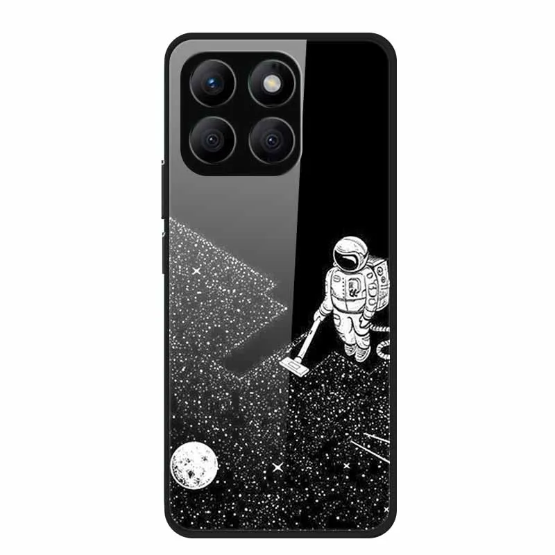 Enhanced Tempered Glass Protective Phone Case with Soft Bumper Design
