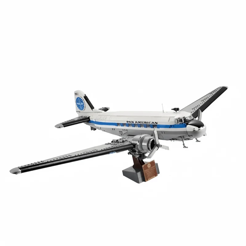 2026년 입고 예정 창의적인 비행기 조립 블록 DC-3 PAN AMAirliner 1903피스 생일 선물 및 집 장으로 적합