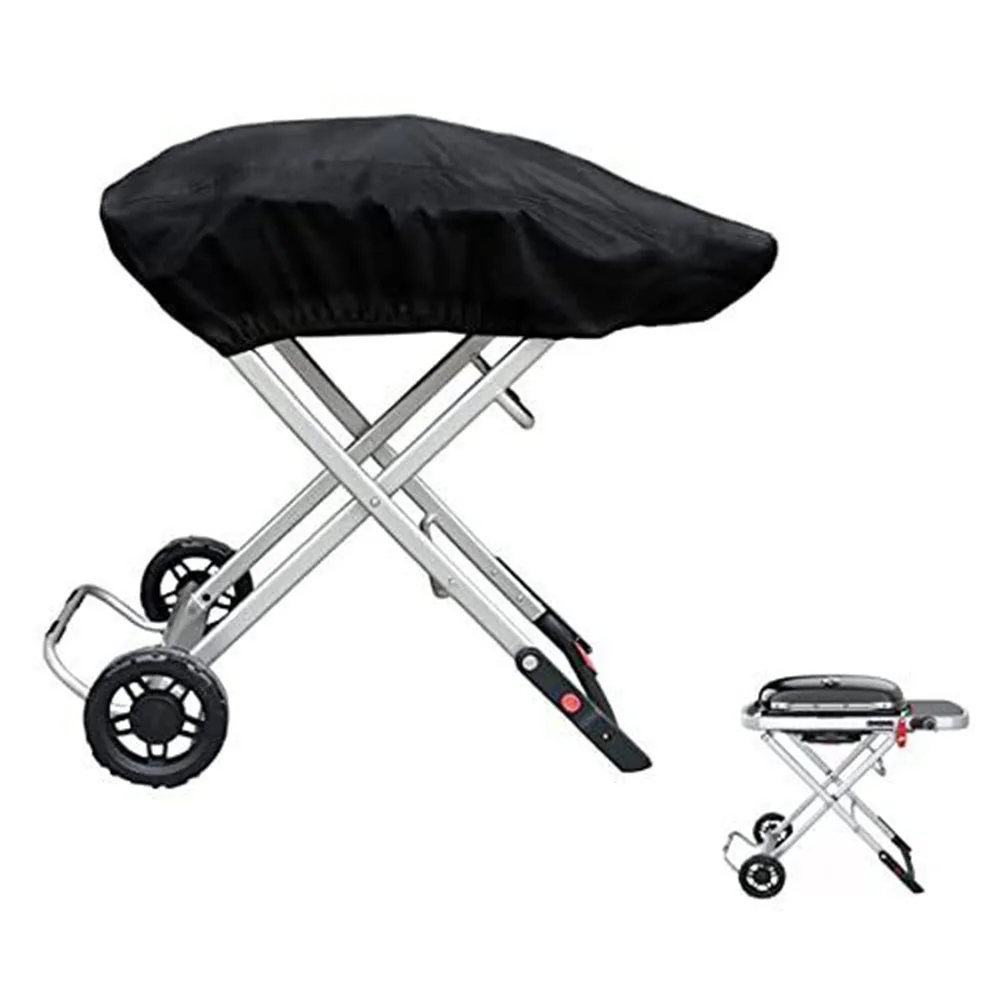 BBQ Cover Outdoor Dustproof Waterproof Duty Grill Covers 100x47x25cm Rain Protective Outdoor Barbecue Cover Round Bbq Grill