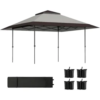 13' x 13' Pop Up Canopy Tent, Instant Sun Shelter with Wheeled Carry Bag 1