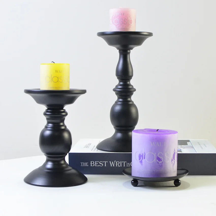

New Classical Metal Candle Holder Dining Room Decoration Home Aesthetic Design Ornaments Candlestick Wedding Table Decoration